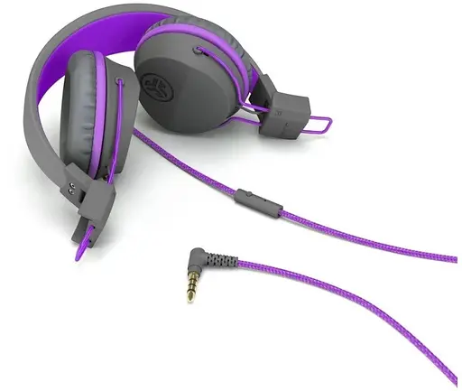 Навушники JLAB JBuddies Kids (IEUHJKSTUDIORGRYPRP6) дитячі сіро-фіолетові - фото 3