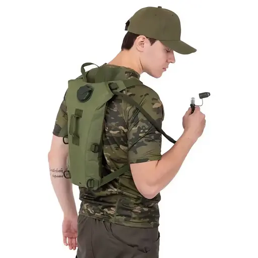 Тактический гидратор Camotec 3л (Оливковый) - фото 6