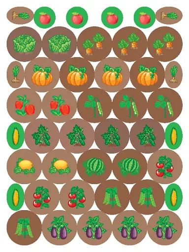 Мої перші навчальні наліпки. Фрукти й овочі - фото 4