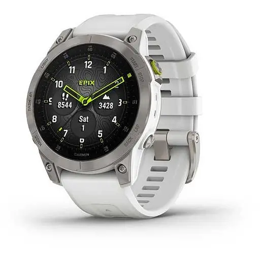 Смарт-годинник Garmin Epix 2 Sapphire White Titanium (010-02582-21) - фото 3
