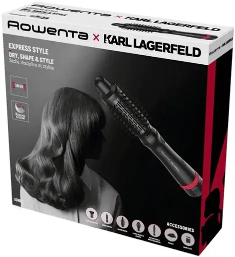 Фен-щетка Rowenta KARL LAGERFELD CF 961LF0 - фото 6