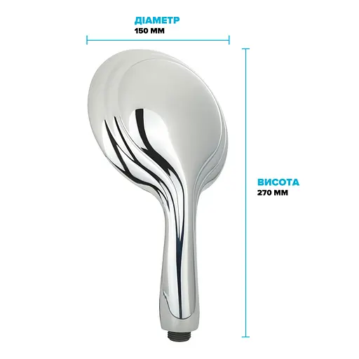 Водосберегающая душевая лейка Drop SPA6F-MULTI150 "Туман" с 6 SPA потоками - Экономия 66% - фото 8