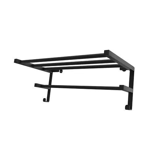 Навісна полиця для рушників HF Sheffield 520x284 3.0.1102.13.BM, Чорний матовий - фото 1