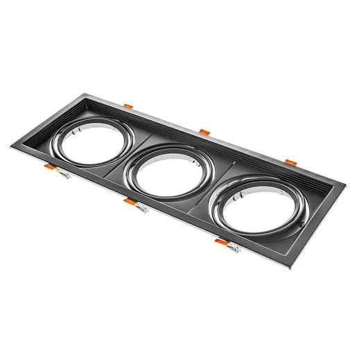 Светильник врезной поворотный Brille ML-020/3 AR111 BK G53 48-024
