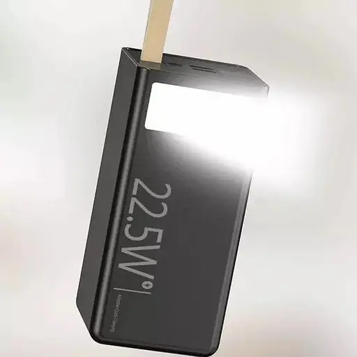 Портативний зарядний пристрій Power Bank WUW TUGII-353 LED ліхтар 22.5W Чорний - фото 3