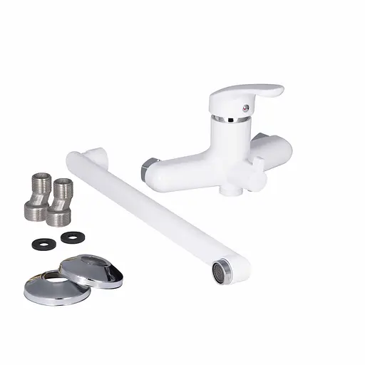 Смеситель для ванны Brinex длинный (k35) 36W 005 Белый - фото 6