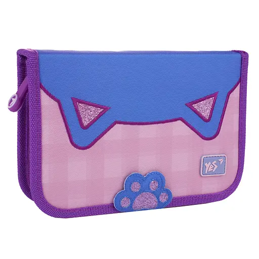 Школьный пенал твердый одинарный с клапаном Yes Lovely Kitty HP-03 - фото 1