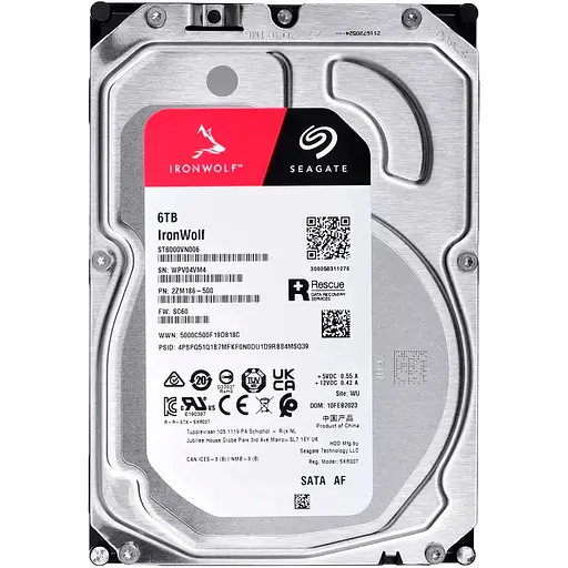 Жесткий диск 3.5" Seagate IronWolf 6TB SATA 256MB (ST6000VN006) [103491] - фото 2