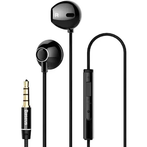 Дротові навушники Baseus H06 with mic Encok, 3.5mm, 1.2m, (NGH06-01) black