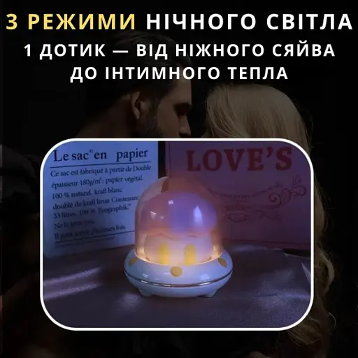 Вакуумний кліторальний стимулятор I’MCUM GlowCloud Вібратор 2 в 1 у вигляді нічника (7970379617680) - фото 9