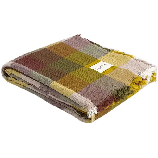 Покривало Lotus Home Lucca muslin гірчичний 240x260 см (svt-2000022350846) - фото 2