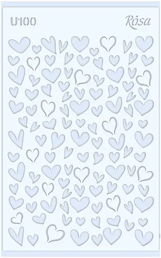Трафарет багаторазовий універсальний №U100 Love 13×20см прозорий 0,5мм Rosa Talent - фото 1