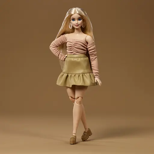 Коллекционный набор Barbie You Create Barbie Basics Блондинка (JJX37) - фото 3