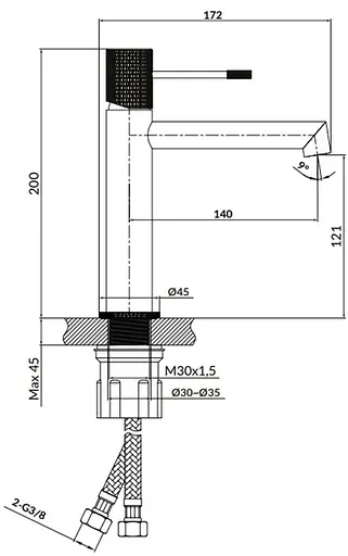 Смеситель для умывальника Cersanit Zen хром S951-591 Хром - фото 3