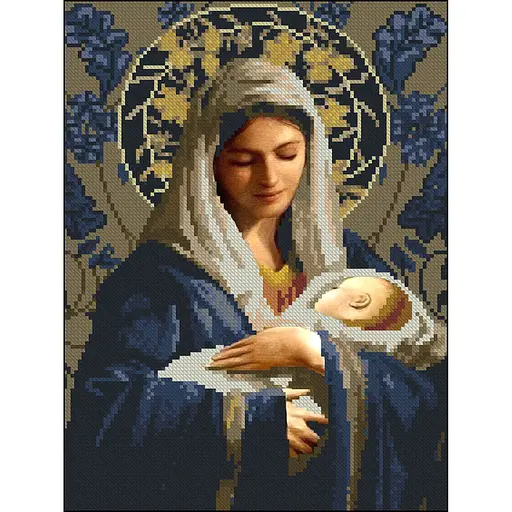 Алмазная мозаика Strateg ПРЕМИУМ Рождение без подрамника размером 30х40 см (ZAV3040-8) - фото 1