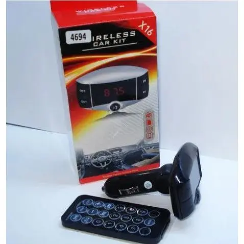 FM модулятор Ugreen Bluetooth X16 трансмітер Hands Free автомобільне зарядне DC12-24В Чорний - фото 2