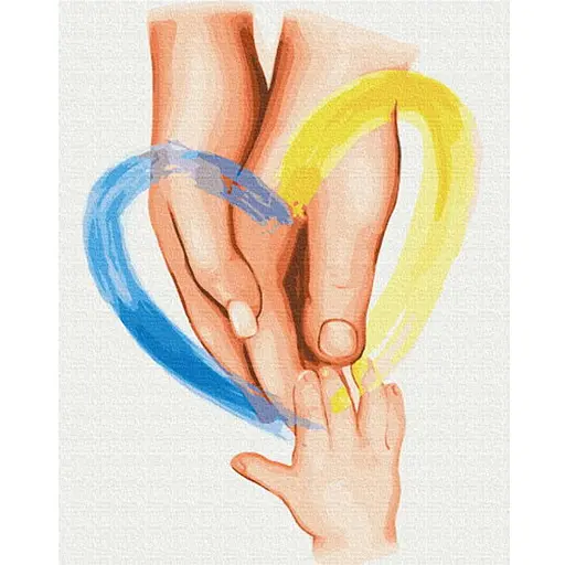 Розмальовка за номерами Brushme Сімейне тепло Svetlana Drab (40х50) (BS53078) - фото 1