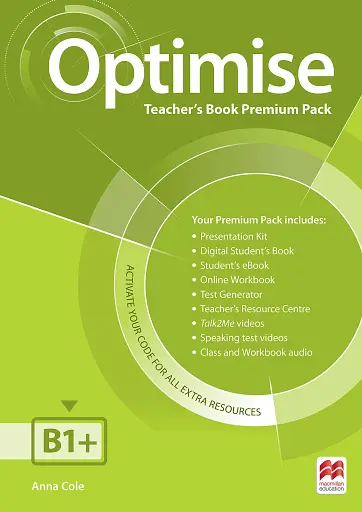 Optimise B1+ (Intermediate) Teacher's Book