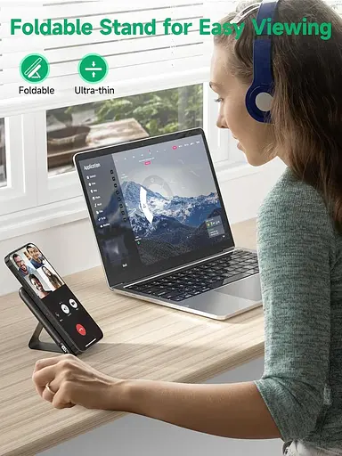 Магнітний павербанк живлення Tnibition, складний бездротовий ємністю 12000 мАг PD 22,5 Вт QC3.0 - фото 3