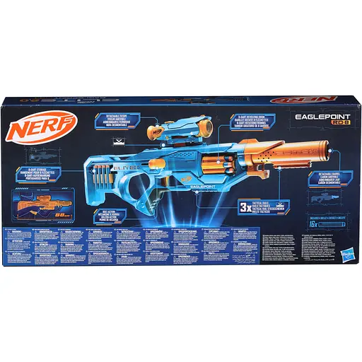 Бластер іграшковий Hasbro EaglePoint RD-8 Nerf Elite 2.0 16 стріл (F0423) - фото 6