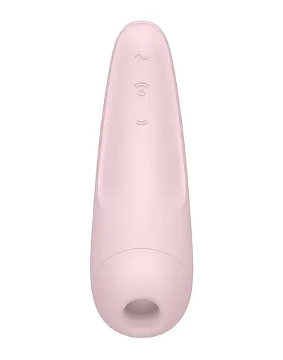 Вакуумний стимулятор клітора з вібрацією Satisfyer Curvy 2+ рожевий - фото 5