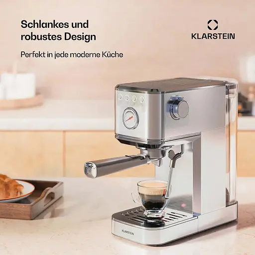 Кавоварка Klarstein SteelPresso Slim 1350 W 20 бар (10046327) - фото 6