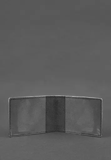 Кожаная обложка для разрешения на оружие Черная - фото 3