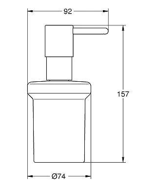 Дозатор для рідкого мила Grohe Essentials 40394DC1, Хром матовий - фото 2