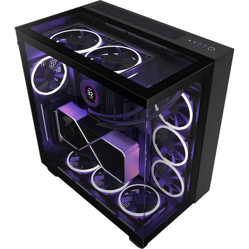 Корпус NZXT H9 Elite Edition FRGB Black (CM-H91EB-01)