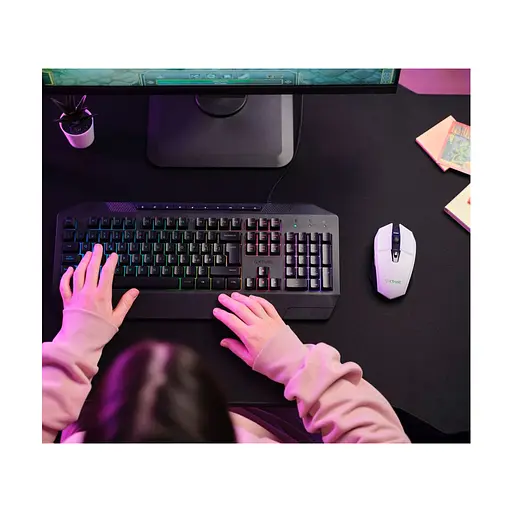 Мишка Trust GXT 110 Felox RGB Wireless White (25069) - фото 6
