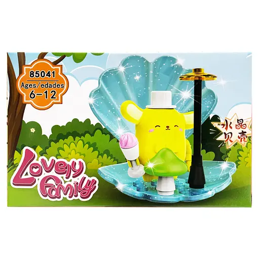 Дитячий ігровий конструктор "PomPomPurin" 85041-2 пластикові деталі