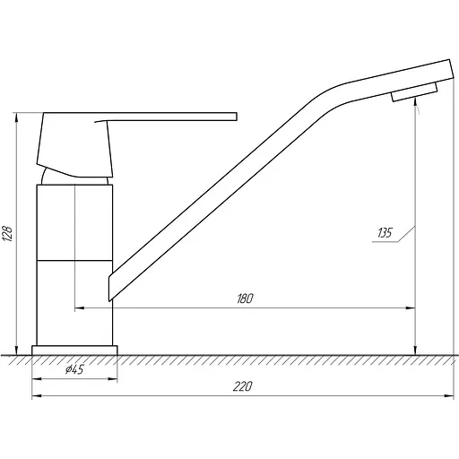 Змішувач для кухні Globus Lux Laguna GLA-0203Q - фото 4