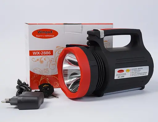 Ліхтар ручний Wimpex WX-2886 5W+22Led Powerbank ЗУ220В (3 режими) - фото 8