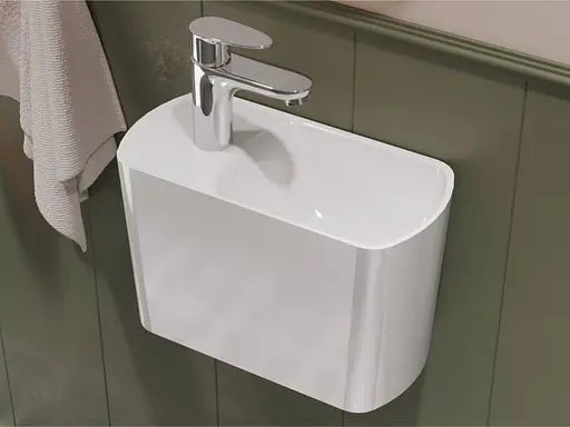 Умивальник Miraggio Helix R глянсовий 0001549, Білий - фото 2