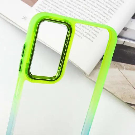 Чохол TPU+PC Fresh sip series для Samsung Galaxy A24 4G Бірюзовий / Лимонний - фото 5