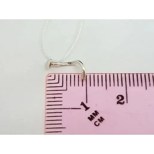 Серебряная серьга-пирсинг в нос Ирий. 6009 - фото 3