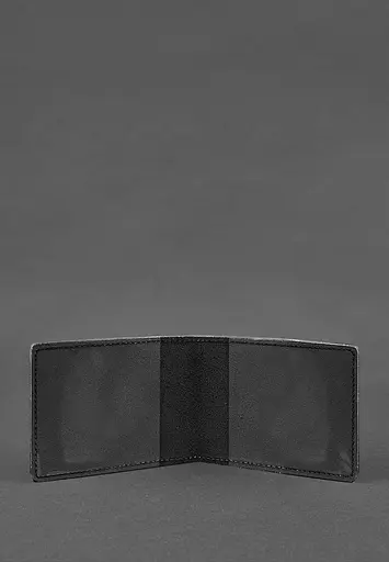 Кожаная обложка для удостоверения министерства обороны Черная - фото 3