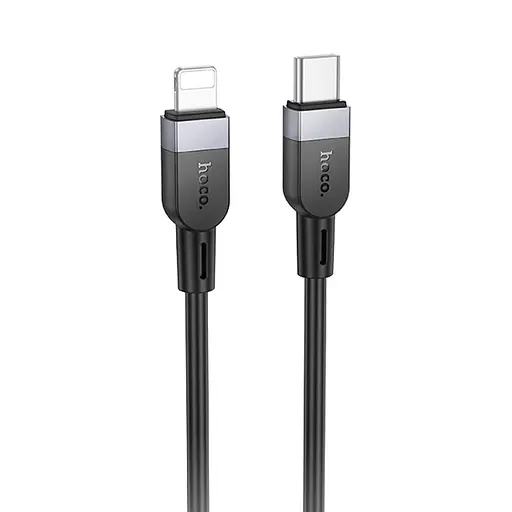 Дата кабель Hoco X109 Energy silicone Type-C to Lightning (1m) Black