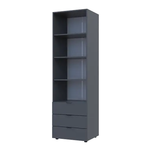 Пенал для одягу Doros Гелар Графіт 3Ш 60х49.5х203.4 (41516132)