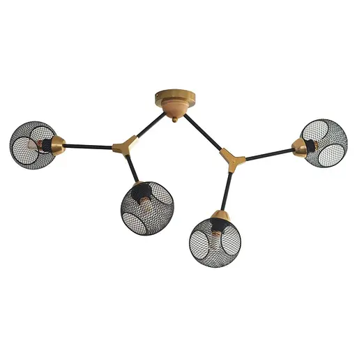 Люстра декоративна GLX-22065-4 на 4 плафони - фото 3