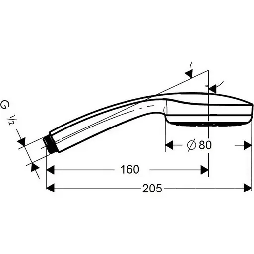 Ручной душ Lidz (CRM)-51 00 000 00, Хром - фото 2