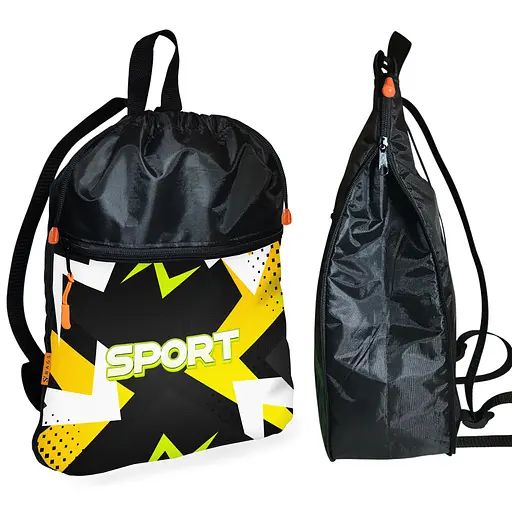 Рюкзак-мішок для взуття, спортивної форми Sport дитяча сумка для змінки з розширювачем (01419)