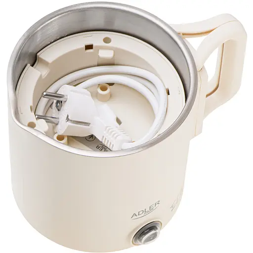 Электрочайник Adler AD 1388b дорожный 650 Вт/ 0,8 л/ двойные стенки/ автовыключение/бежевый - фото 5
