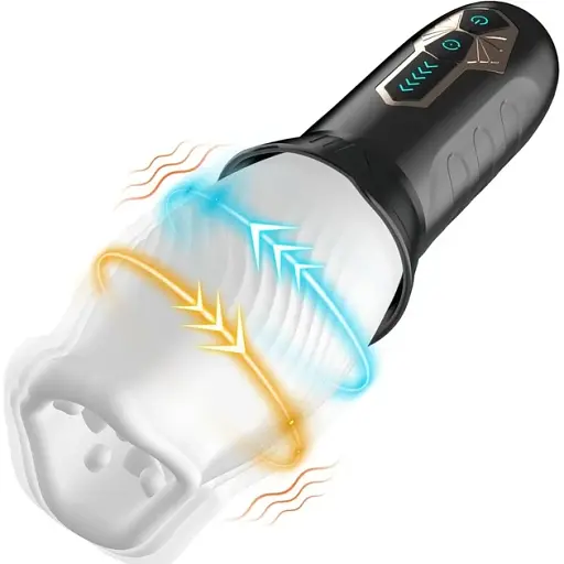 Автоматичний мастурбатор I'MCUM Crystal Spin Чорний (IM-FJB003)