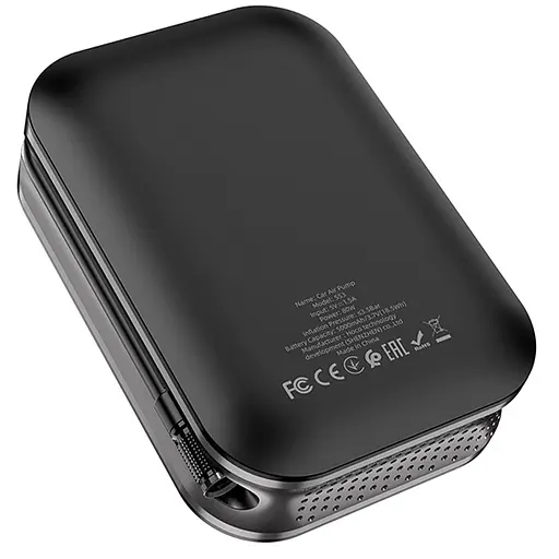 Автомобільний насос Hoco S53 Breeze portable portable smart air pump Black - фото 7