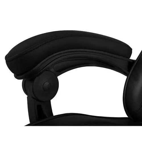 Кресло геймерское Dunmoon 24243 с подставкой для ног Black - фото 10