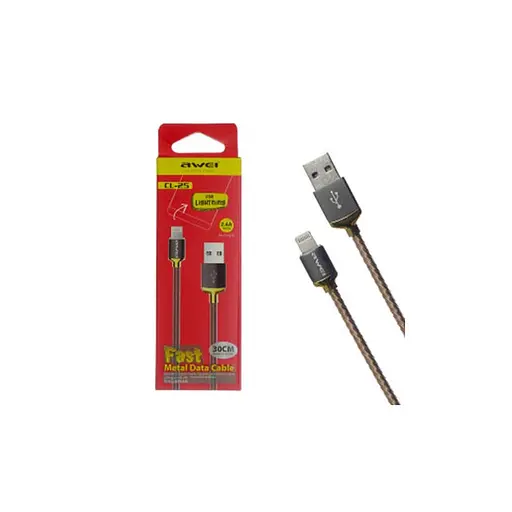 Кабель Awei Lightning CL-25 0.3 м - фото 2
