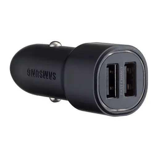 Автомобильное зарядное устройство для Samsung Dual Port Car Charger 2xUSB Port 15W High c0py Черный - фото 1