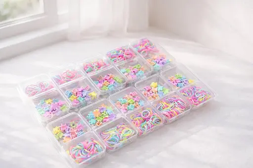 Різнобарвні еластичні гумки та затискачі - фото 1