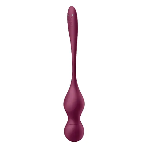 Вагінальні кульки Satisfyer Love Birds Vary, 22.2 бордовий - фото 6
